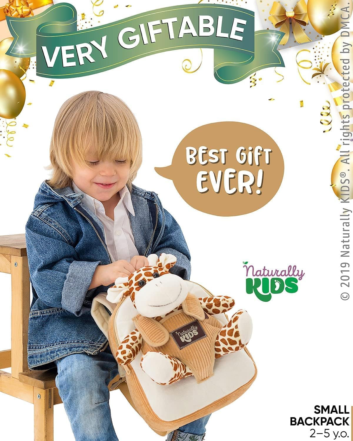 Giraffe Backpack, Giraffe Toy for Toddler, Giraffe Stuffed Animal, Giraffe Gifts