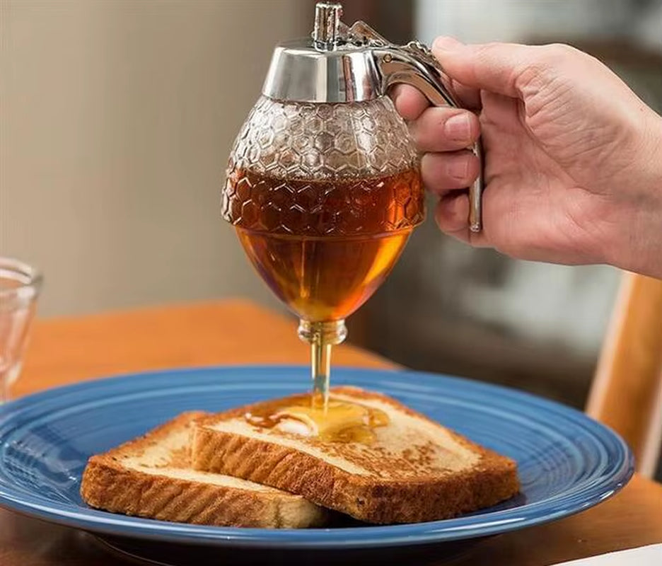 The Perfect Honey Dispenser - 200ml Plastic Pot for Easy Home Use