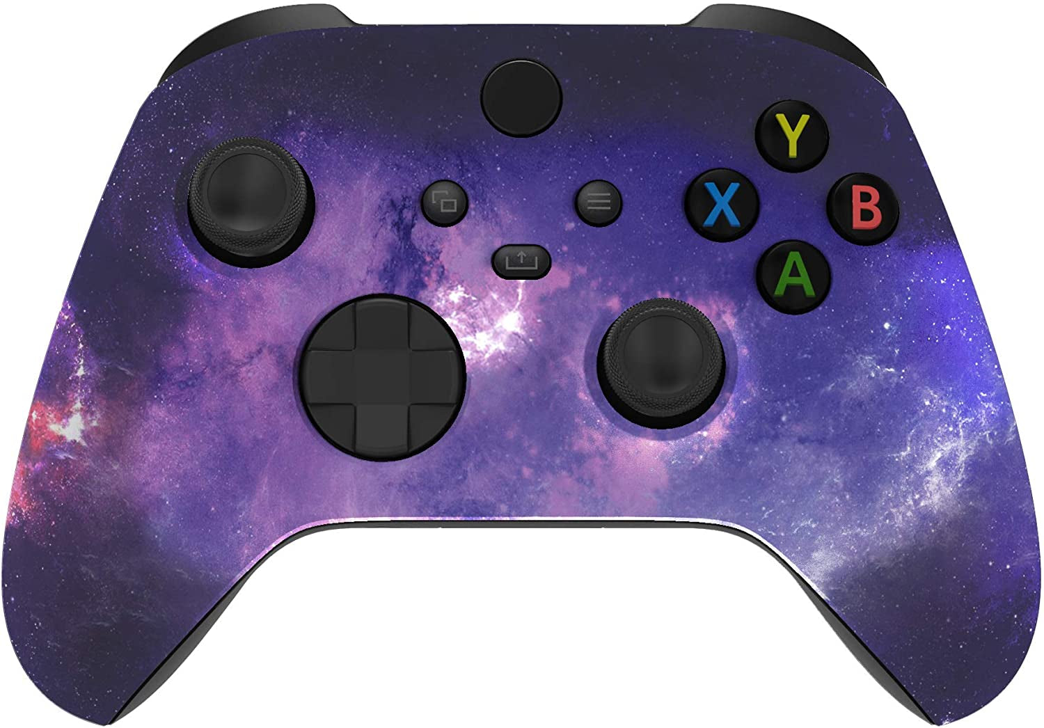 Custom Shell for Xbox Series X & S Controller, Nebula Galaxy Replacement Cover Front Housing Cover for Xbox Core Controller Wireless