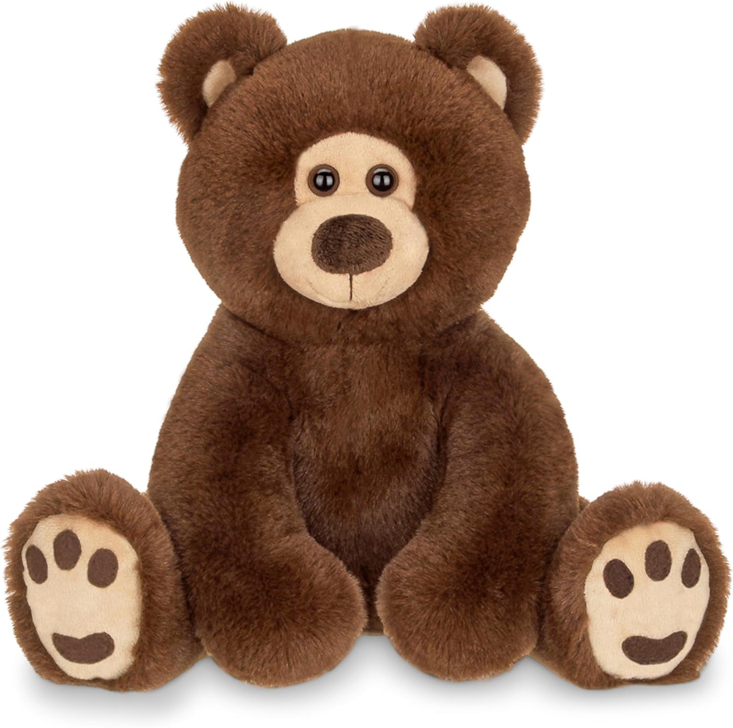 Bearington Lil' Barnaby Teddy Bear Stuffed Animal - 11.5" Soft and Cuddly Brown Bear Plush Toy with Weighted Bottom - Cute Stuffed Animal Teddy Bears Gift for Kids, Plush Collectors and Baby Showers